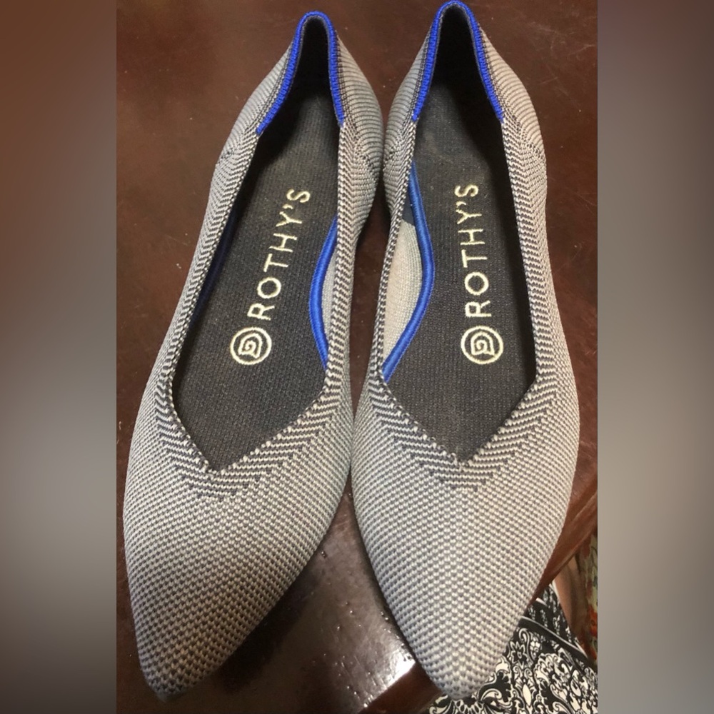 Rothy's The Point Ballet Flats Shoes Size 6W